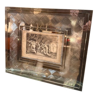 Italian Silver Photo Frame From the 1960s For Sale
