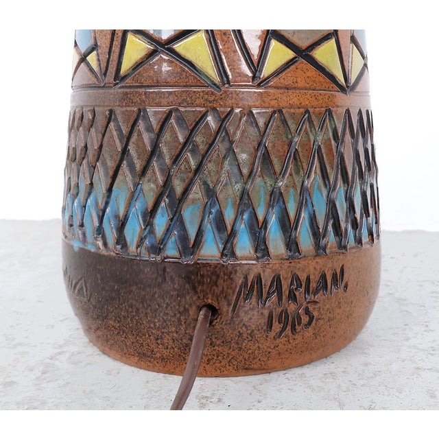 Vintage Ceramic Floor Lamp by M. Zawadzki for Tilgmans Sweden, 1965 For Sale - Image 10 of 17