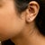 Haus of Brilliance 10K White Gold 1/10 Cttw Diamond 'M' Initial Stud Earring For Sale - Image 4 of 5