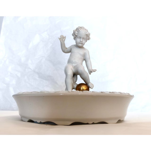 Porcelain Trinket Bowl by Karl Tutter for Schaubach Kunst, Germany, 1930s For Sale - Image 4 of 15