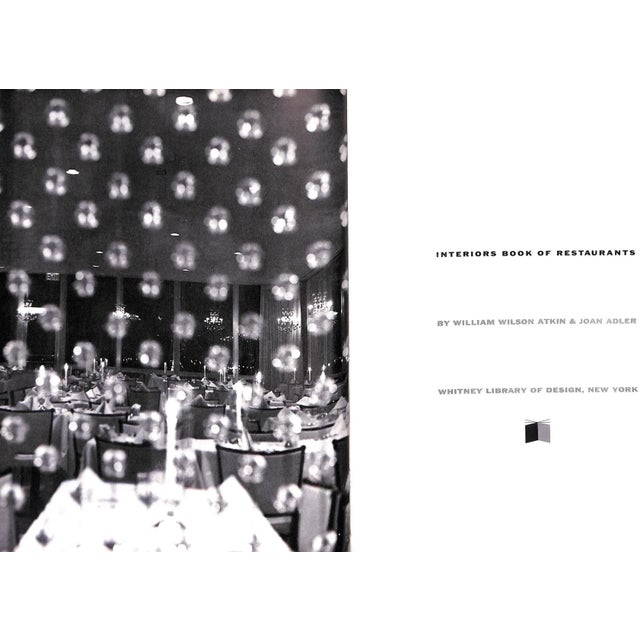 "Interiors Book of Restaurants" 1960 Atkin, William Wilson & Adler, Joan For Sale - Image 14 of 15