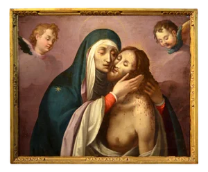 Circle of Scipione Pulzone, Christ & Madonna, 1600, Oil on Canvas