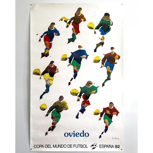 Original World Cup Poster by Pol Bury, 1982 For Sale - Image 3 of 8