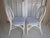 Wood 1970s Tropical Style Wicker Bamboo Dining Chair White With Cushion Set of 4 For Sale - Image 7 of 11