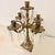 Antique European Girandole Cast Brass Candelabra For Sale - Image 10 of 11
