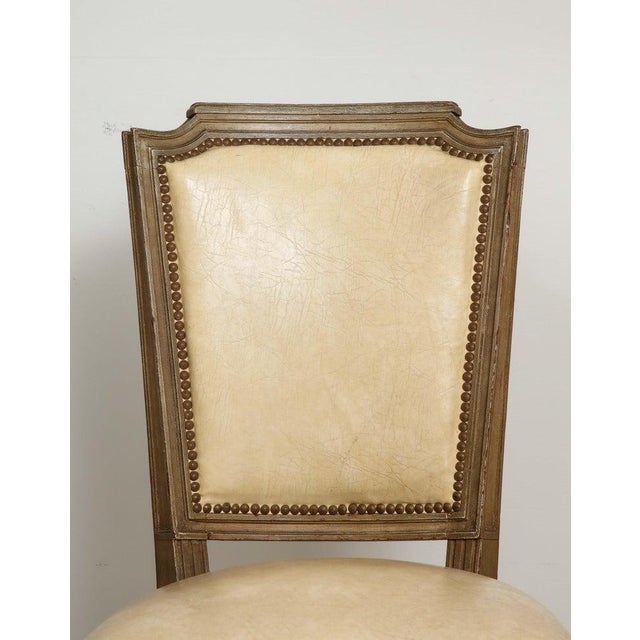 Vintage Louis XVI Style Painted Dining Room Chairs - Set of Six For Sale - Image 4 of 13