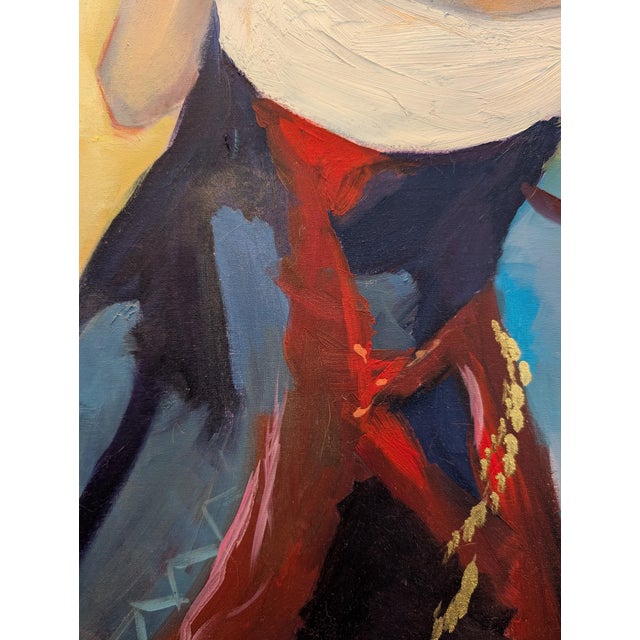 Two Worlds - Oil on Canvas Board by Paul Scaturro (b.1961) For Sale - Image 4 of 6