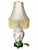 Vintage Chinoiserie Floral Ginger Jar Table Lamp With Long Gold Fringe Shade For Sale - Image 14 of 16