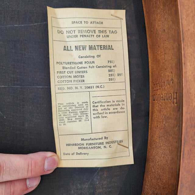 MCM Henredon Dining Chairs Cane Back 28-2501 For Sale - Image 10 of 12