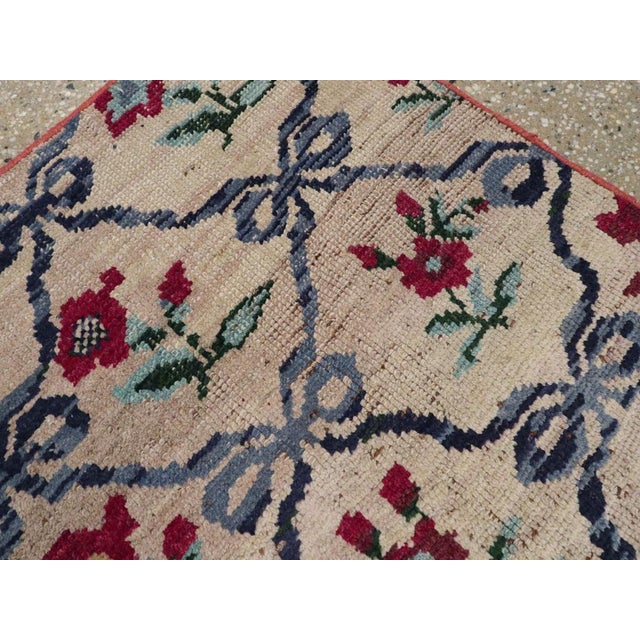 Mid 20th Century Galerie Shabab Collection Mid-20th Century Turkish Anatolian Throw Rug For Sale - Image 5 of 6