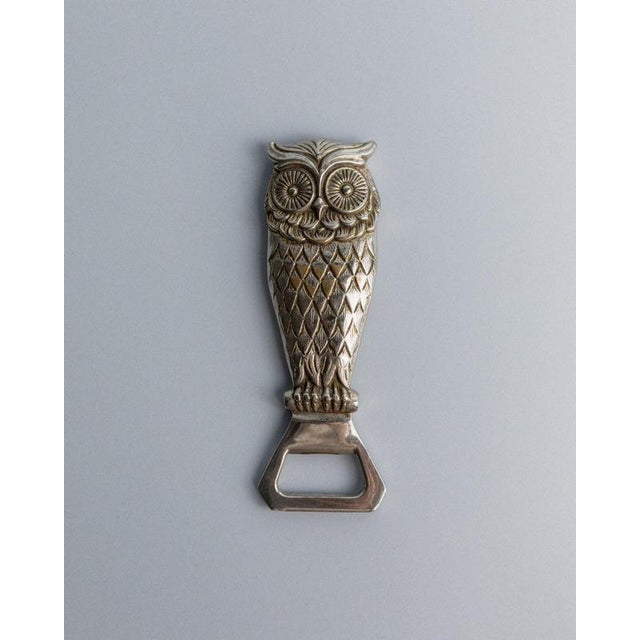 Vintage Silver-Plated Owl Bottle Opener, 1960s For Sale - Image 11 of 11