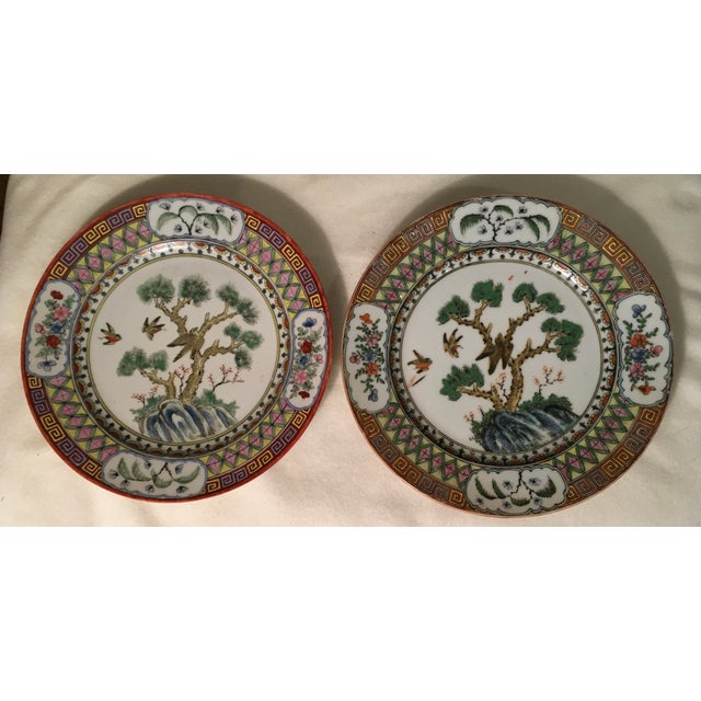 Pair of Antique Chinese Plates | Chairish