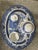 The set features a four-piece ceramic tea service adorned with the classic Blue Willow transferware pattern. All items...