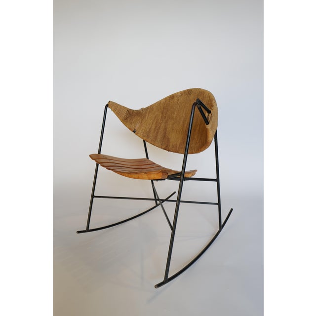 Black 1950 Arthur Umanoff Rocking Chair For Sale - Image 8 of 12