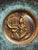 Mid-Century Modern Vintage Pal-Bell Israel Brass Rabbi Blowing Shofar Plate Scalloped Wall Plaque For Sale - Image 3 of 6