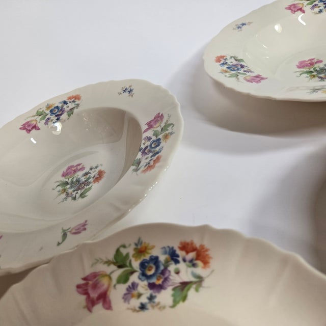 Spring Bouquet Bowls - Set of Four For Sale - Image 6 of 12