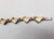 Vintage 1950s Signed Napier Goldtone Ribbon Link Bracelet For Sale In Philadelphia - Image 6 of 8