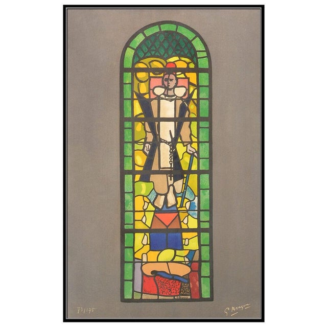 Message us to inquire about custom framing options! (Included for free with every purchase) The artwork here, "Vitrail De...