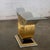 Late 20th Century Art Deco Revival to Postmodern Sofa or Console Table Geometric Gold and Silver Leaf Base For Sale - Image 6 of 18
