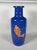 19th Century CHINA, 19th century. Porcelain vase with a scroll decorated with carp on a powder blue background. For Sale - Image 5 of 9