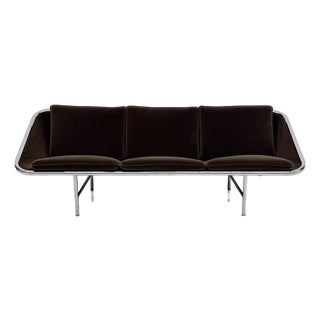 Rare George Nelson for Herman Miller Sling Sofa, Model 6832 in Rohleder Velvet For Sale