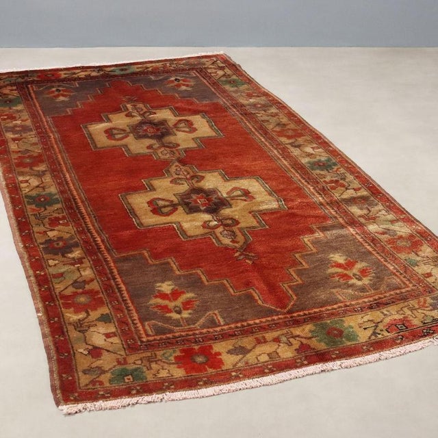 Vintage Turkish Jorun Rug For Sale - Image 9 of 9
