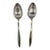 Mid-Century "Silver Flower" and "Song of Autumn" Serving Spoons by Oneida Silver, Pair For Sale