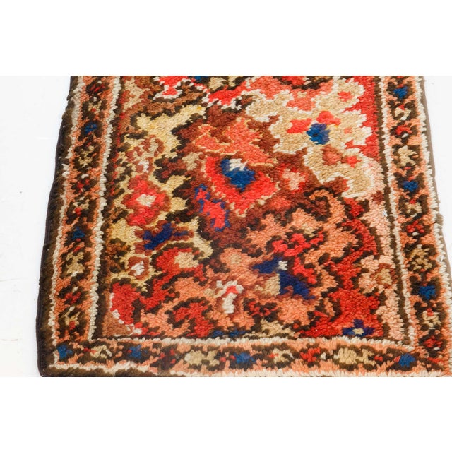 Red 1900s Antique English Axminster Wool Runner For Sale - Image 8 of 8
