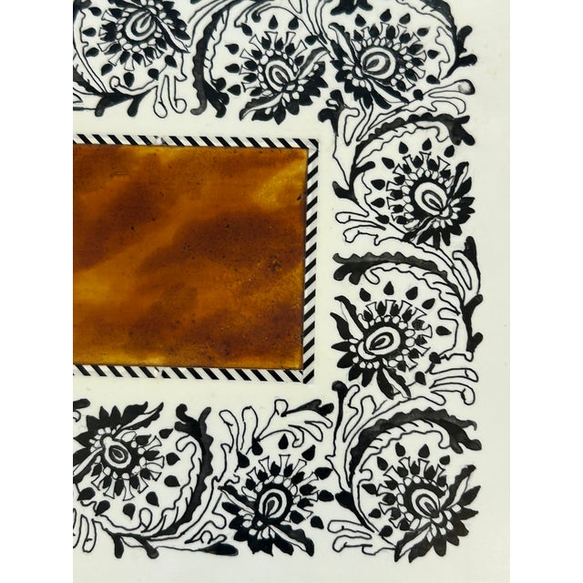 Modern One of a Kind Artist Made Decorative Faux Tortoise and Pen & Ink Box For Sale - Image 3 of 15