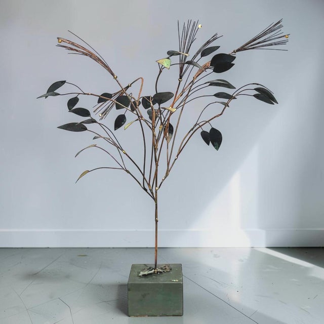 Mid-Century Modern 1969 Curtis Jere Metal Tree Sculpture For Sale - Image 3 of 5