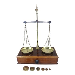 Late 19th Century English Apothicary Scale For Sale