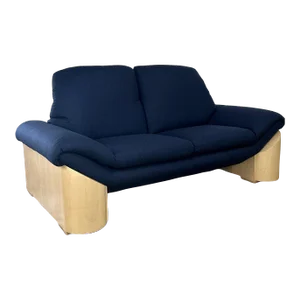 Italian Sofa With Chunky Maple Legs