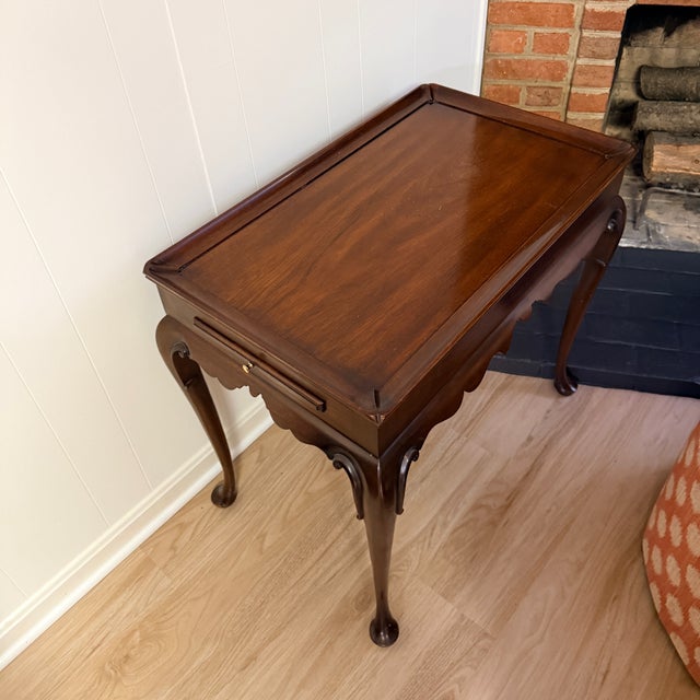 Brown Henkel Harris Tea Table For Sale - Image 8 of 9