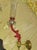 19th Century French Art Nouveau Red Art Glass/ Crystal Gilt Bronze Candle Wall Sconces Attrib. Baccarat True Left and Right Form For Sale - Image 12 of 18