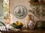 Chinoiserie Vintage 13” Ânfora Portugal, Beautifully Hand‑Painted Faience Plate — Bird & Floral, Wall‑Hanging, Palm Beach Regency Decor - See Pics! For Sale - Image 3 of 8