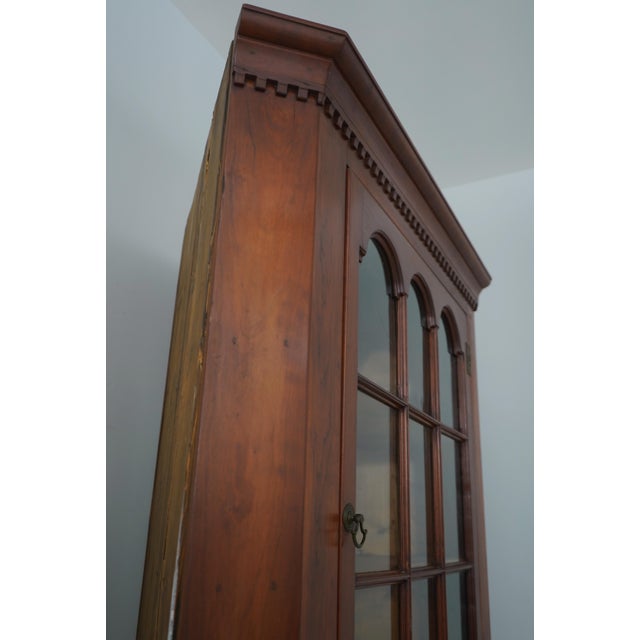 Antique American Cherry Country Chippendale Corner Cabinet For Sale - Image 16 of 17