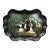 Hand Painted Vintage Paper Mache Tray For Sale