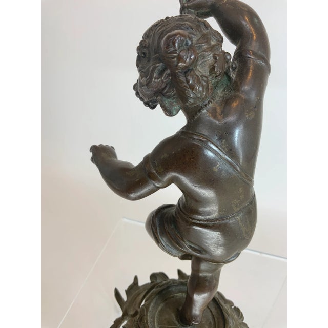 “Girl Dancing With Castanets”. 19th Century French Bronze For Sale - Image 9 of 13