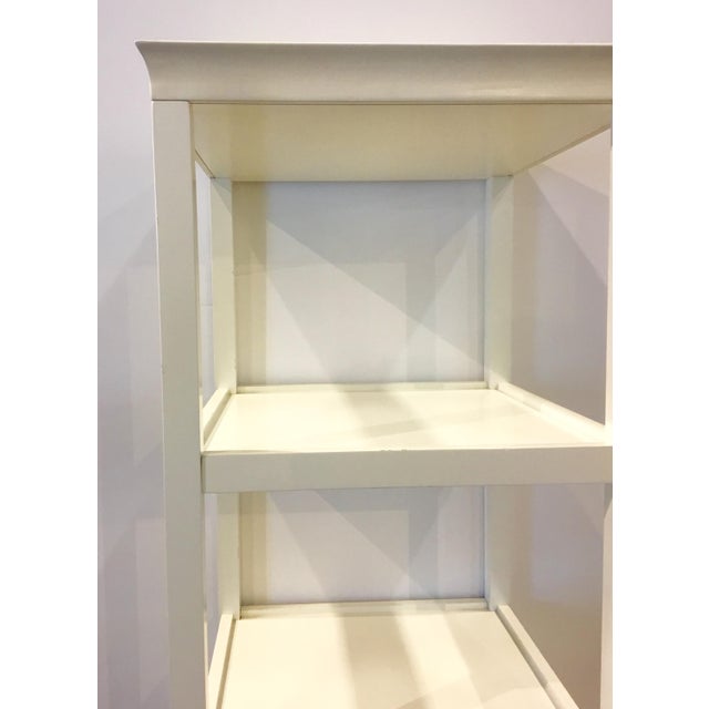 Modern White Wood Etagere Chairish