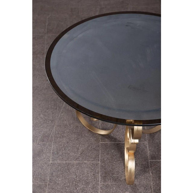 French Art Deco Side Table in Wrought Iron, 1930s For Sale - Image 4 of 7