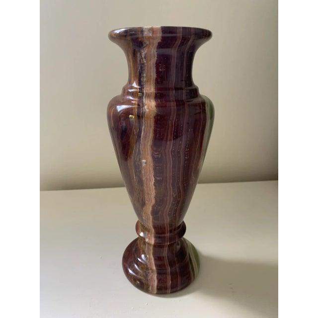Gorgeous Transitional Large Honey Marble Onyx Vase would be perfect addition to any collection or styled to your desk or...