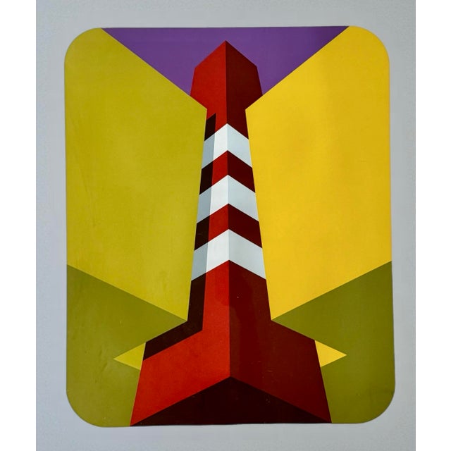 Victor Vasarely Coastal Marko Spalatin Signed and Numbered Light House Print For Sale - Image 4 of 8