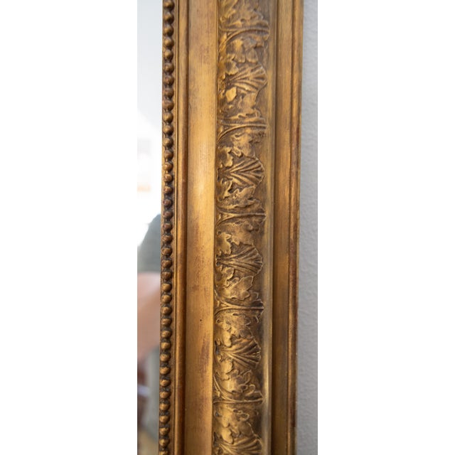 19th Century French Louis Philippe Giltwood Acanthus Leaf Mirror For Sale In Houston - Image 6 of 10