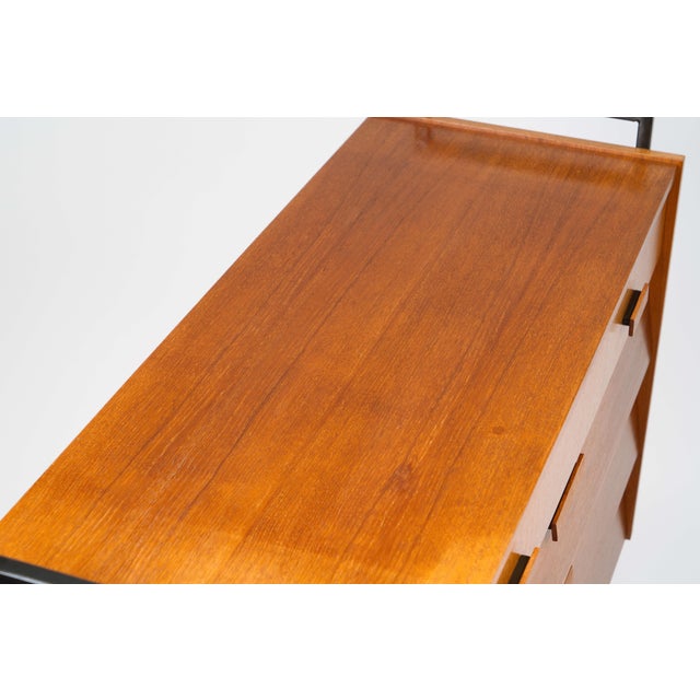 Black Vintage Teak Shoe Cabinet, Germany, 1960s For Sale - Image 8 of 15
