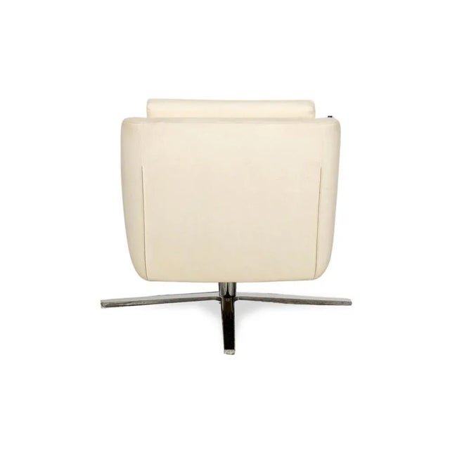 Cream Pavlo Armchair in Cream Upholstery from FSM For Sale - Image 8 of 11