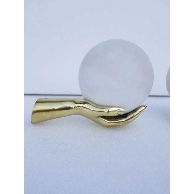 1950s Maison Arlus Hand Sconces - a Pair For Sale - Image 5 of 8