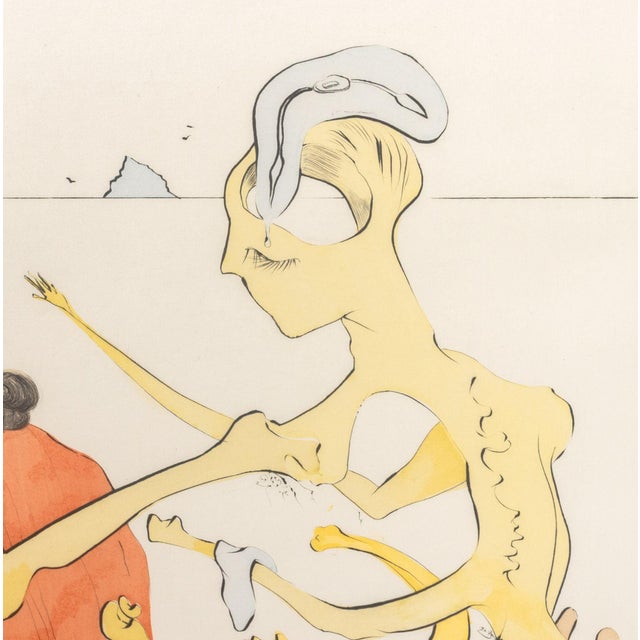 Salvador Dalí Salvador Dali "Le Dos Divin De Gala" Etching, 1974 For Sale - Image 4 of 11
