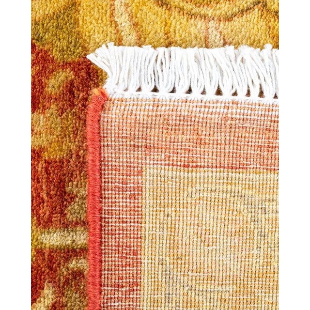 2000 - 2009 Mogul, One-of-a-Kind Hand-Knotted Area Rug in Orange, 6' 0" x 9' 1" For Sale - Image 5 of 8