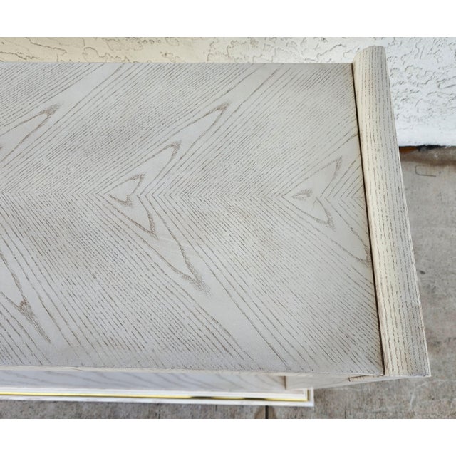 Thomasville Console Sofa Table Whitewash Beach House For Sale In Miami - Image 6 of 14