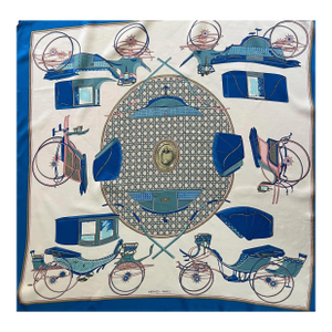 Hermès Scarf « Les Voitures À Transformation » 1965
